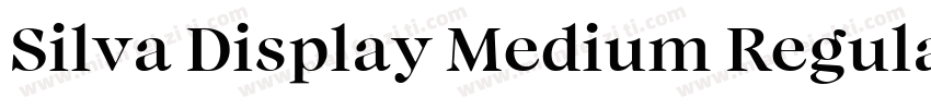 Silva Display Medium Regular字体转换